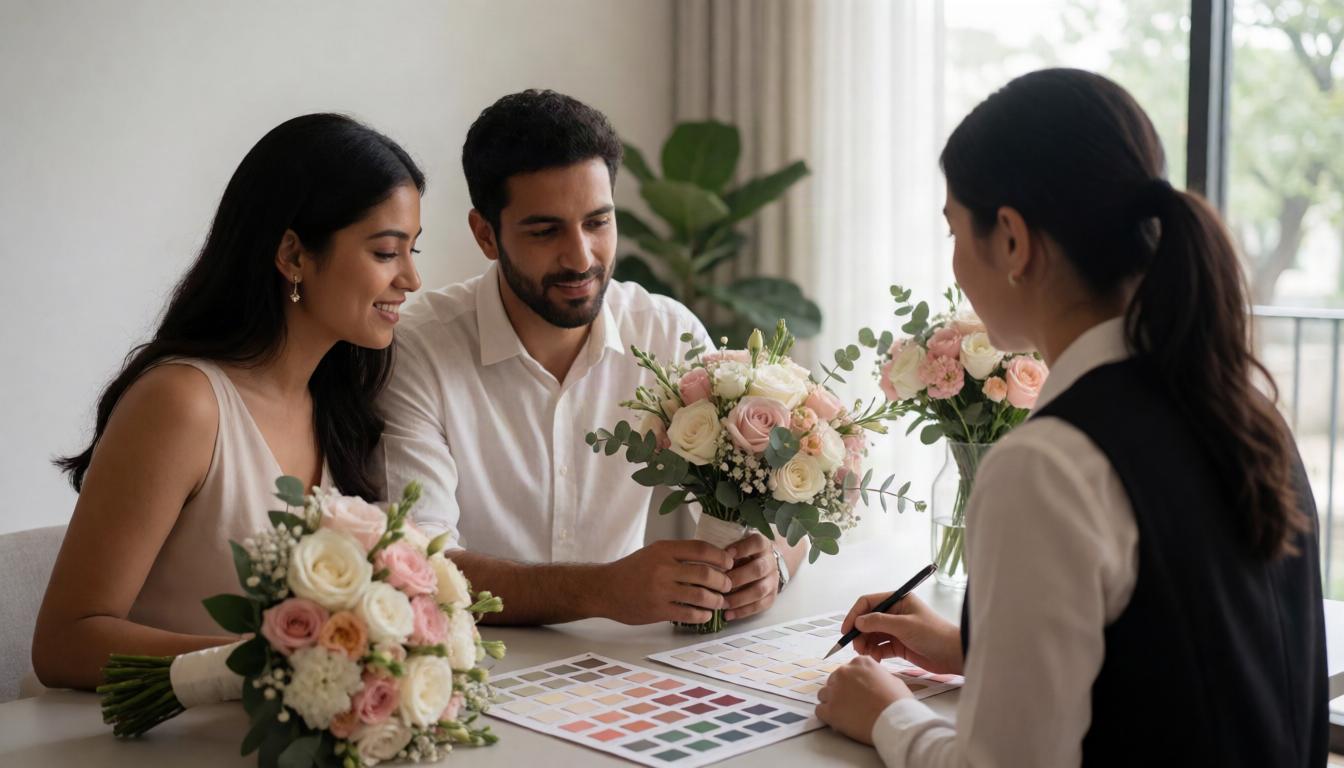 Wedding party flowers